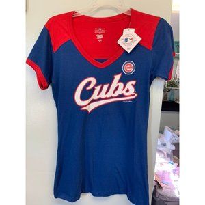 MLB Chicago Cubs T-Shirt Baseball women or juniors FAN CLUB SHIMMERY